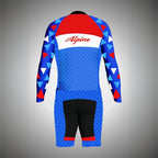 Alpine Skinsuit - Blue And Red
