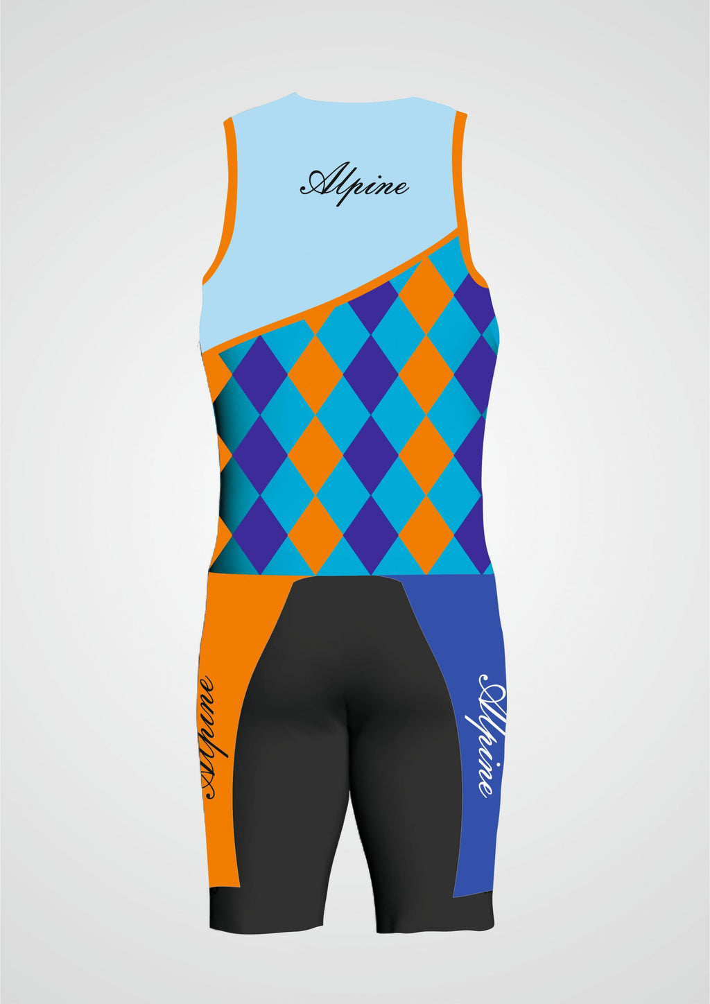 Alpine Triathlon -Blue And Orange