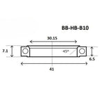 Headset bearing - Blackbearing - b10 - 30.15 x 41 x 6.5/7.1 mm 45/90°