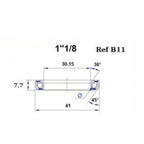 Headset bearing - Blackbearing - b11 - 30.15 x 41 x 7.7 mm 36/45°