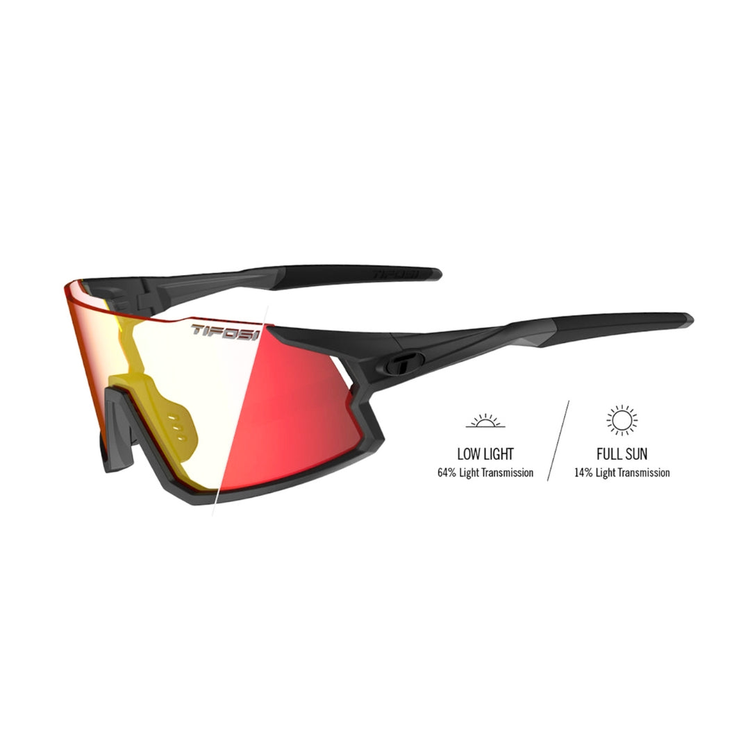 Tifosi Stash-Matte Gunmetal Clarion Red Fototec
