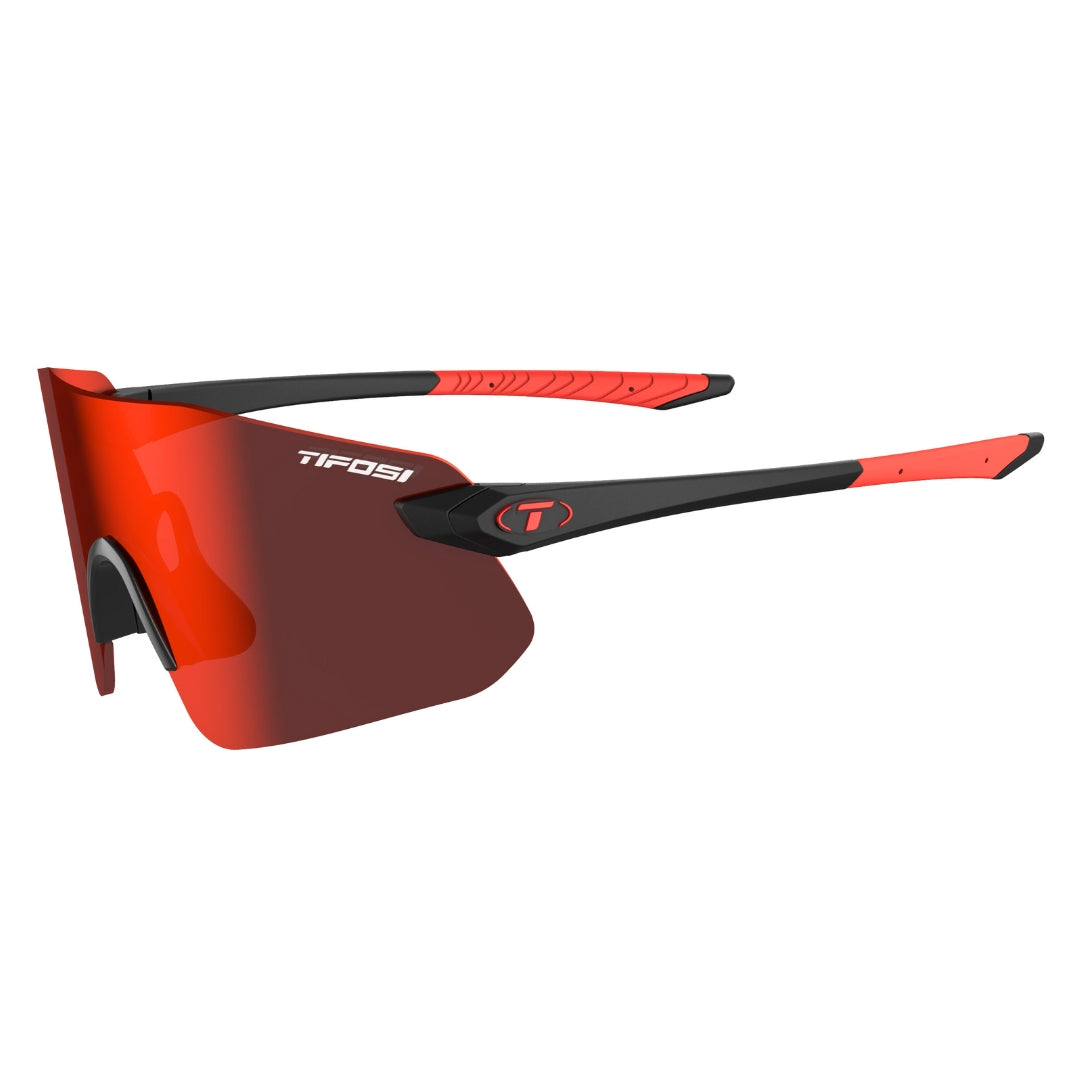 Tifosi Vogel Sl-Matte Black Smoke Red-Single Lens