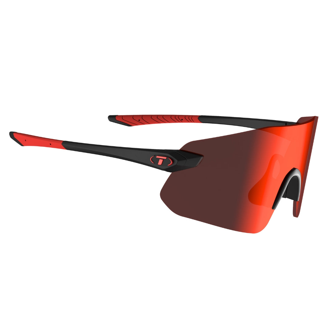 Tifosi Vogel Sl-Matte Black Smoke Red-Single Lens