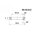 Headset bearing - Blackbearing - b13 - 30.15 x 41.8 x 7 mm 36/36°