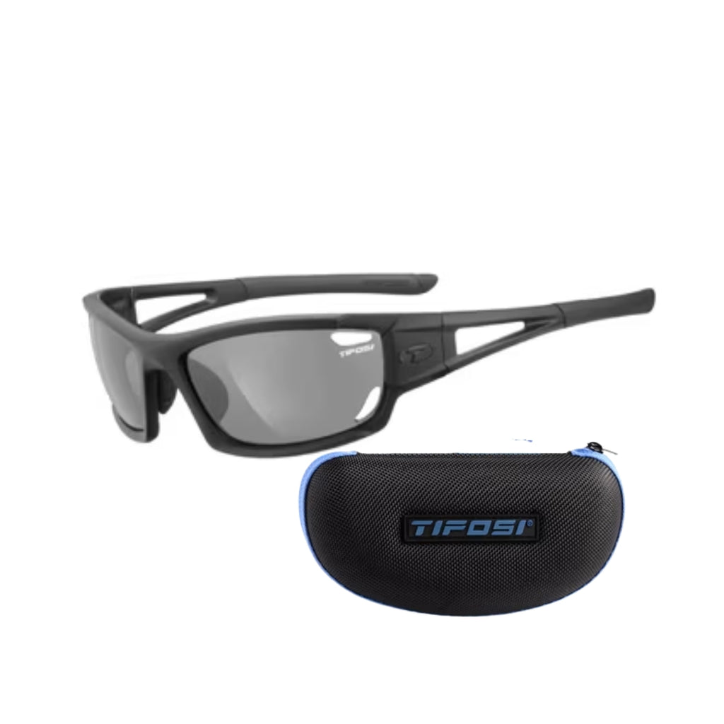 Tifosi Dolomite 2.0 Matte Black-Smoke/AC Red/Clear Lenses