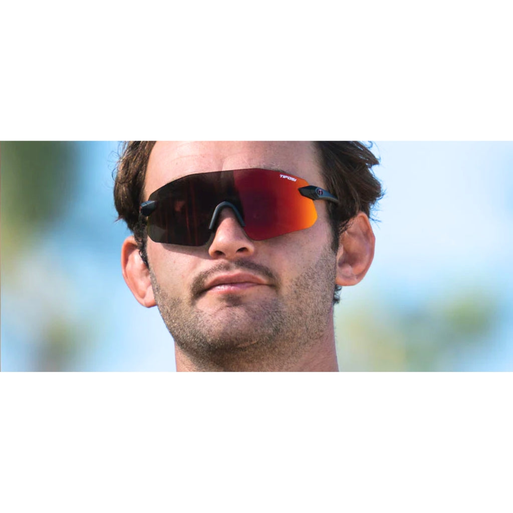Tifosi Vogel Sl-Matte Black Smoke Red-Single Lens