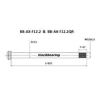 Axle - Blackbearing - f12.2 (12mm-125-m12x1.5-17mm)