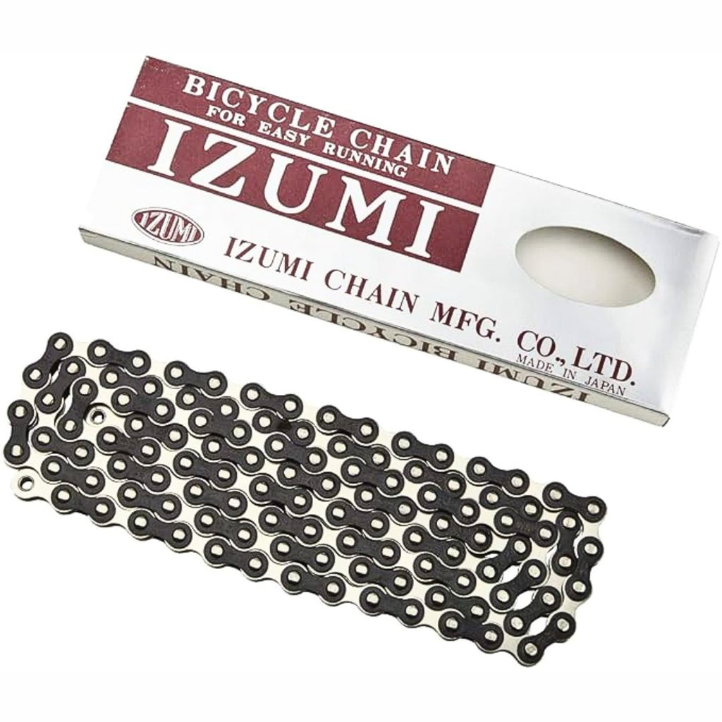 Izumi Standard Chain 1/8 x 1/2 (116 Links), Silver/Black