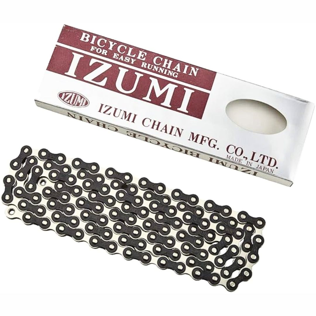 Izumi Standard Chain 1/8 x 1/2 (116 Links), Silver/Black