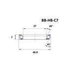 Headset Bearing - BlackBearing - C7 - 37 x 46.9 x 7 mm 45/45°