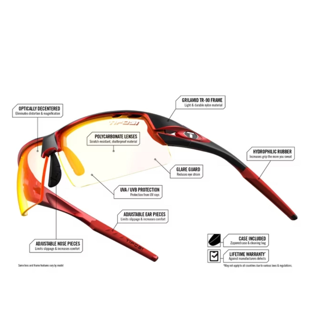 Tifosi Crit Black/Red Clarion Red Fototec