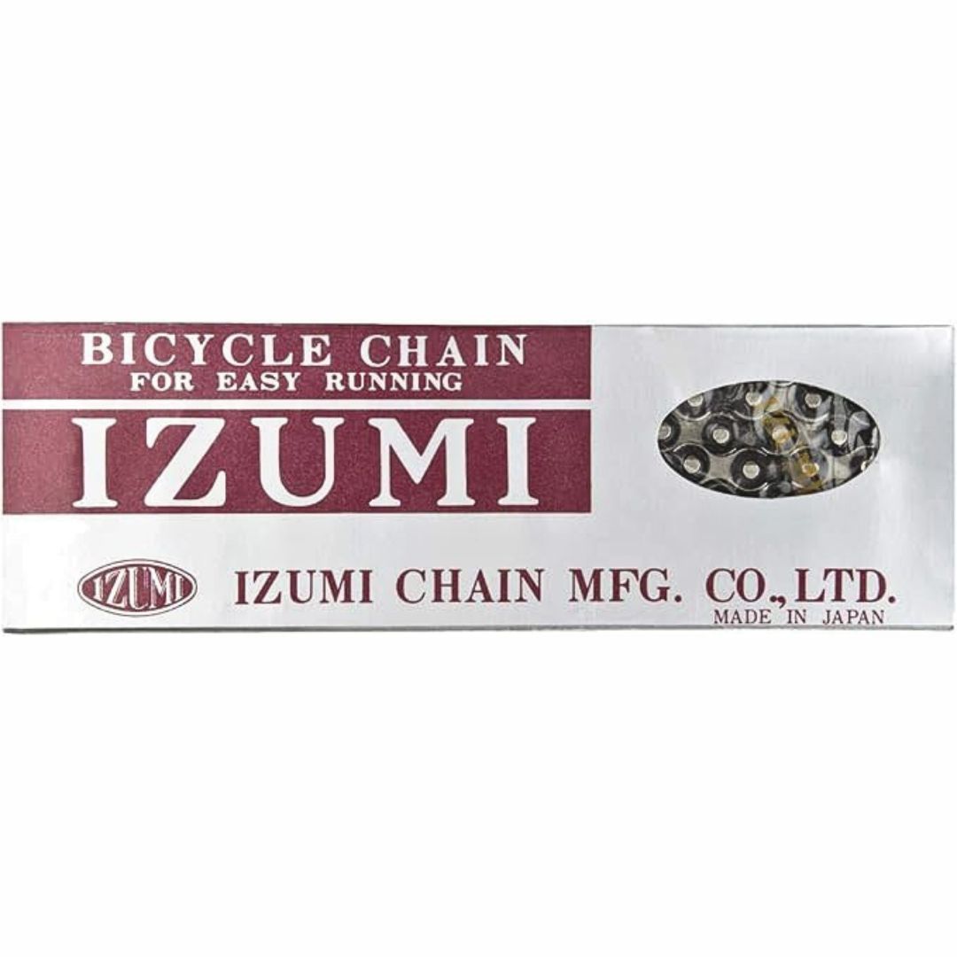 Izumi Standard Chain 1/8 x 1/2 (116 Links), Silver/Black