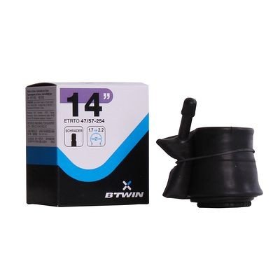 B'Twin 14" Bike Inner Tube-Schrader