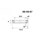 Headset bearing -Blackbearing - b7 - 30.5 x 41.8 x 8 mm 45/45°