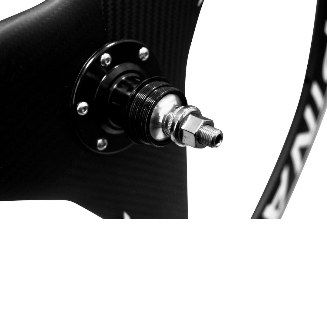 Alpina 3 Spoke Full Carbon Tubular Track Front Wheel (White)