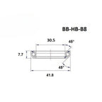 Headset bearing - Blackbearing - b8 - 30.5 x 41.8 x 7.7 mm 45/45°
