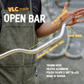 Veloci Open Bar Handlebar 760MM- Black