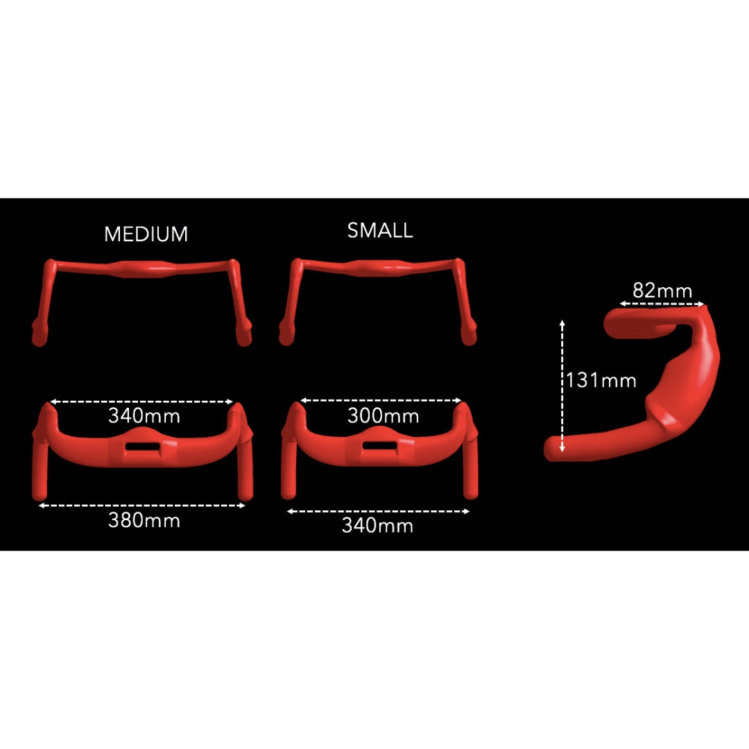 Aerocoach Lann Carbon Track Handlebars (Medium)