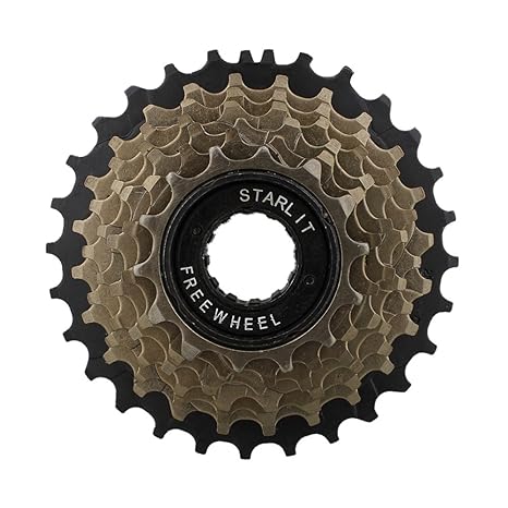 Sprocket Starlit 7 Speed Last Black With Extra Wheel 14-28 T (Brown)
