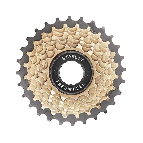 Sprocket Starlit 7 Speed Last Black With Extra Wheel 14-28 T (Brown)