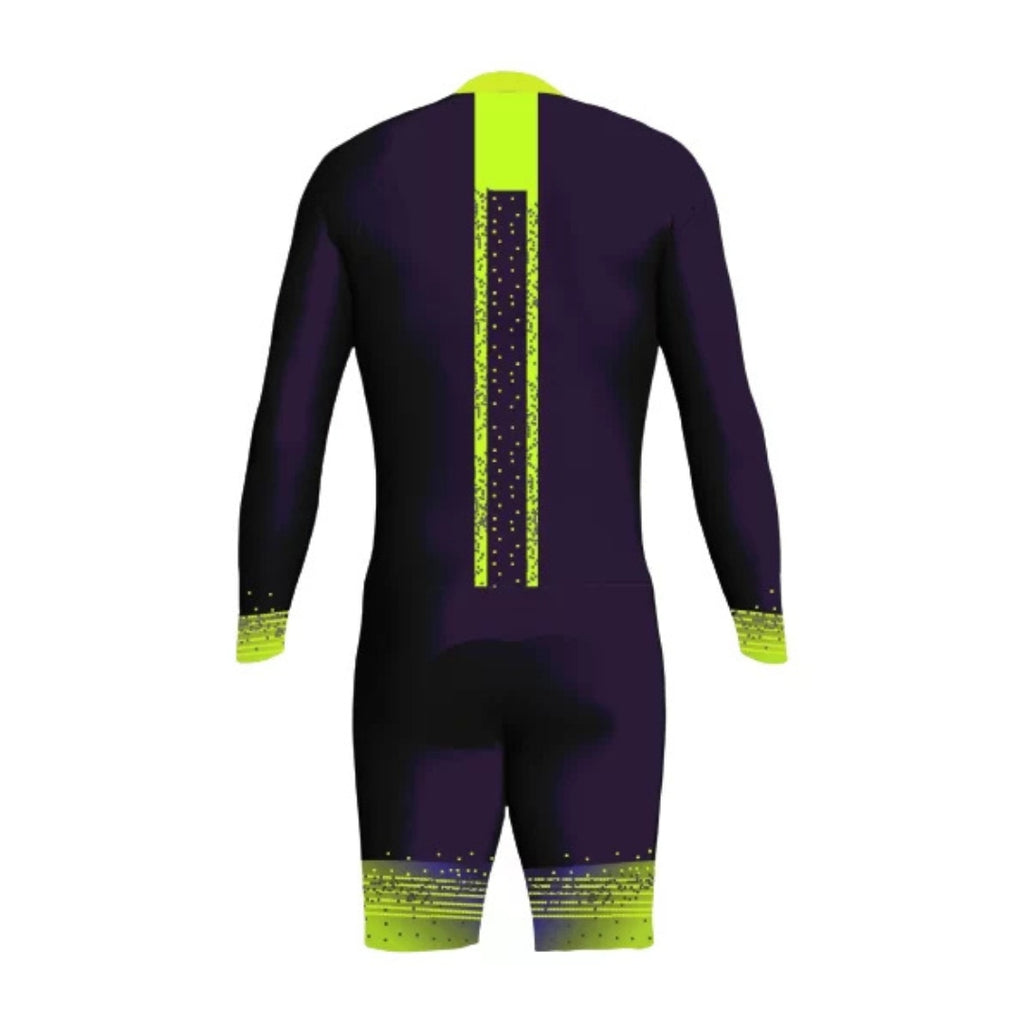 Alpine Skinsuit - Fluo Green And Grey Aacs08