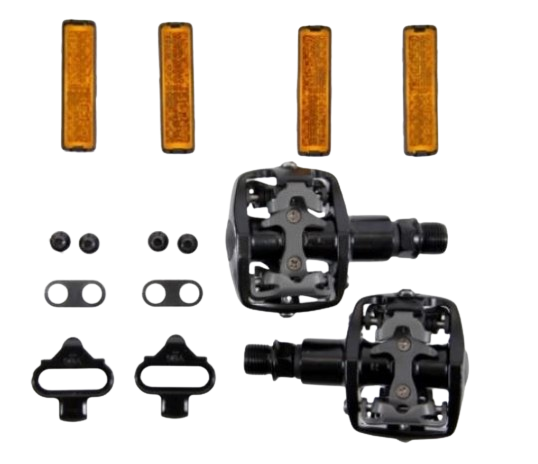 Btwin Mtb Pedals Wellgo With Cleats Shimano Compatible