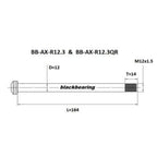 Axle -Blackbearing - r12.3 (12mm-164-m12x1.5-14mm)