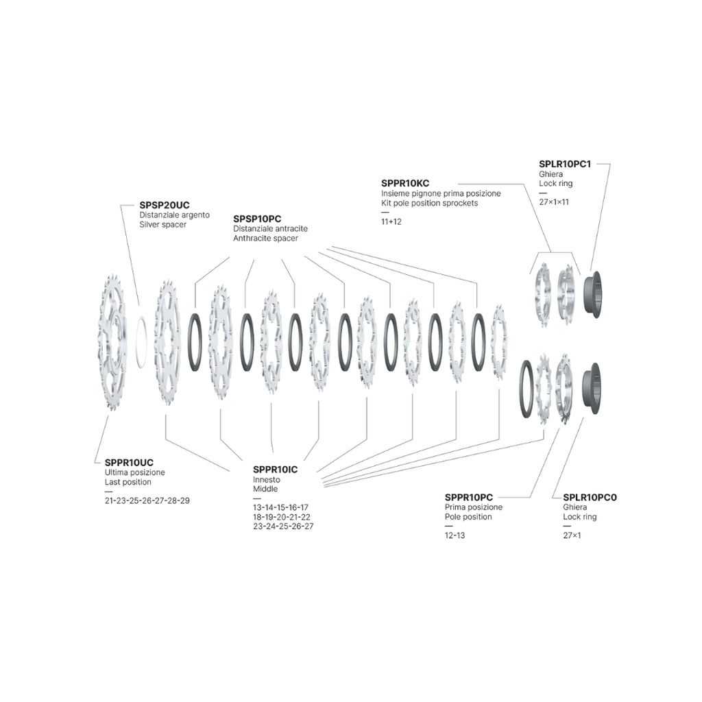 Miche Primato 11-23 CA 11 Speed Cassette 
