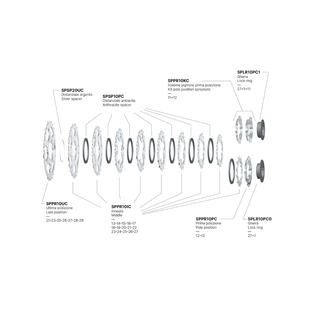 Miche Primato 11-23 CA 11 Speed Cassette 
