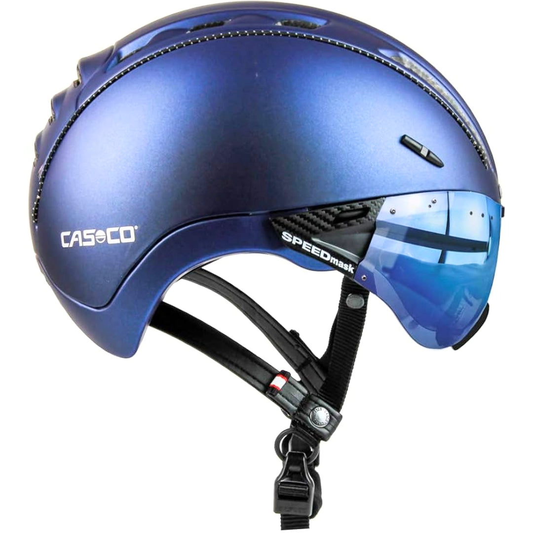 Casco Odster Plus Navy Metallic With Visor Helmet