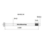 Axle - Blackbearing - r12.14 (12mm-164-m12x1-15mm)