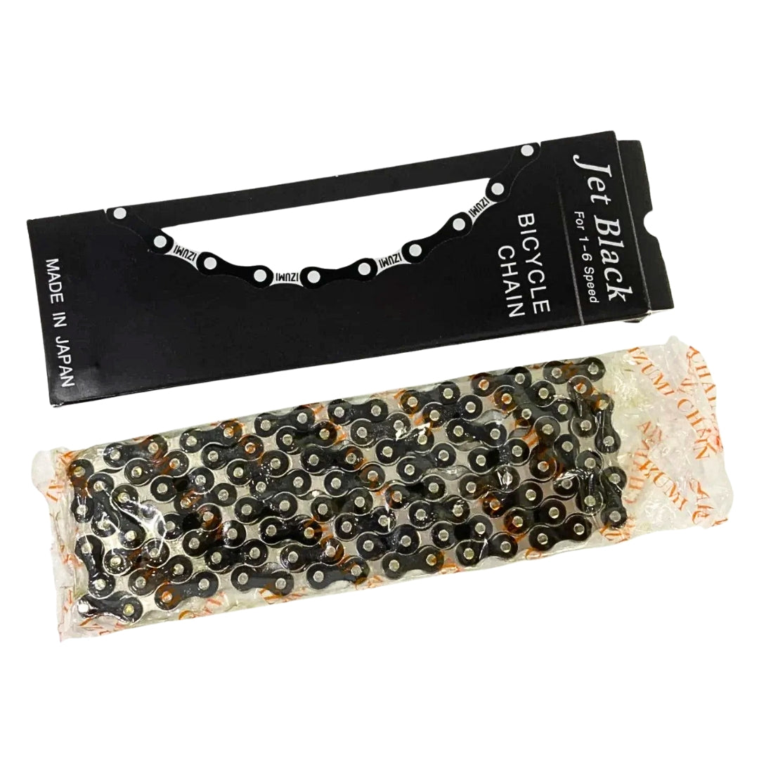 Izumi 6 Speed Chain (Jet Black/silver)