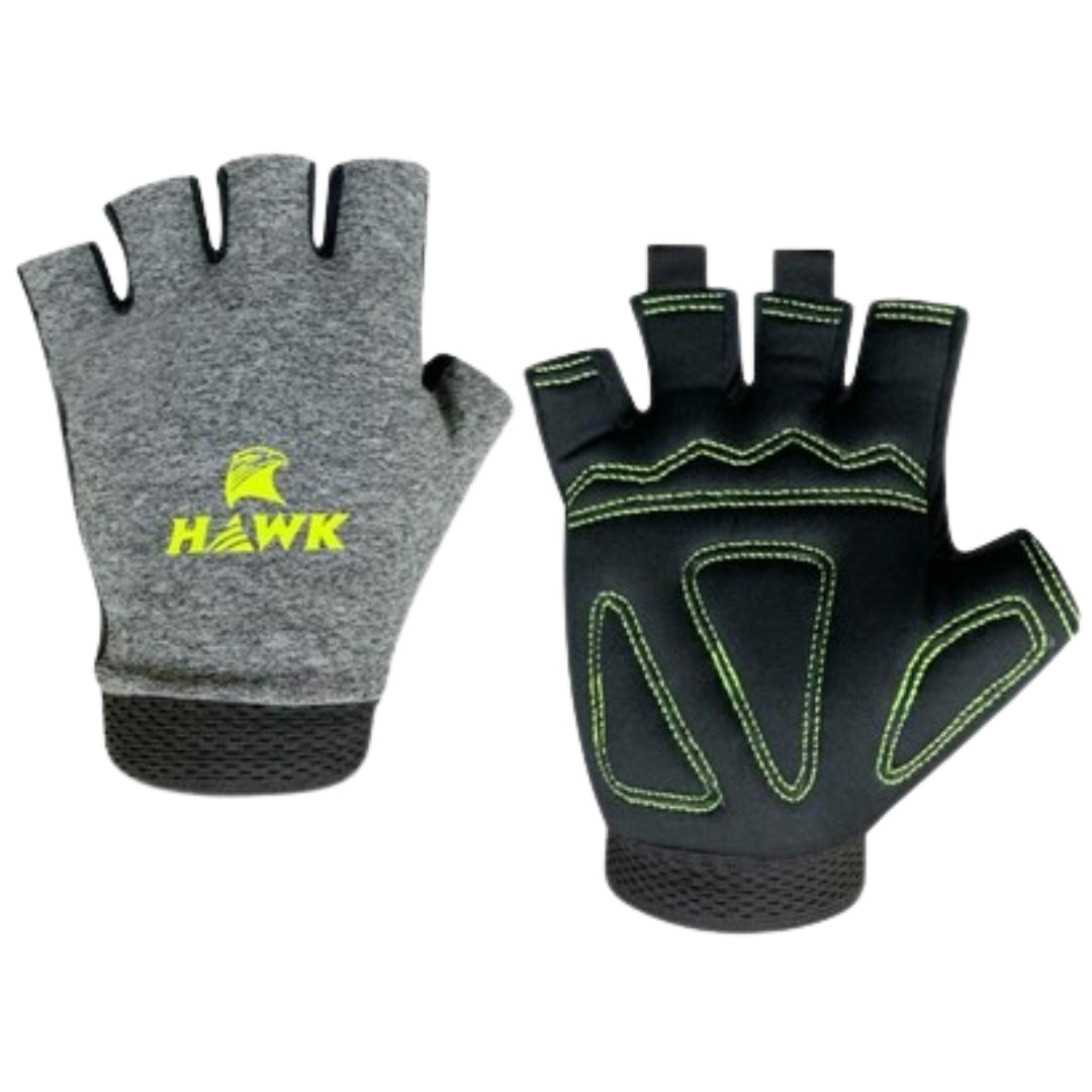 Hawk Gym Gloves, Grey, L