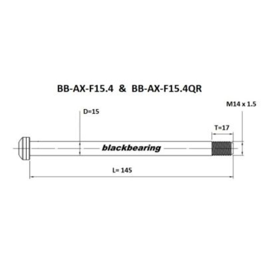 Axle - Blackbearing - f15.4qr (fox-15mm-145-m14x1.5-17mm)