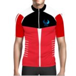 Alpine slim fit jersey red black (front) AAJS11